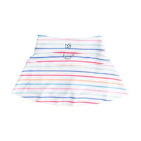 Tennis Twirl Skort with Built-In Compression Shorts  - Sun-kissed Stripe