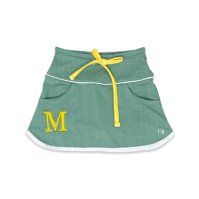 Tiffany Skort - Augusta Green Minigingham, Luscious Lemonade
