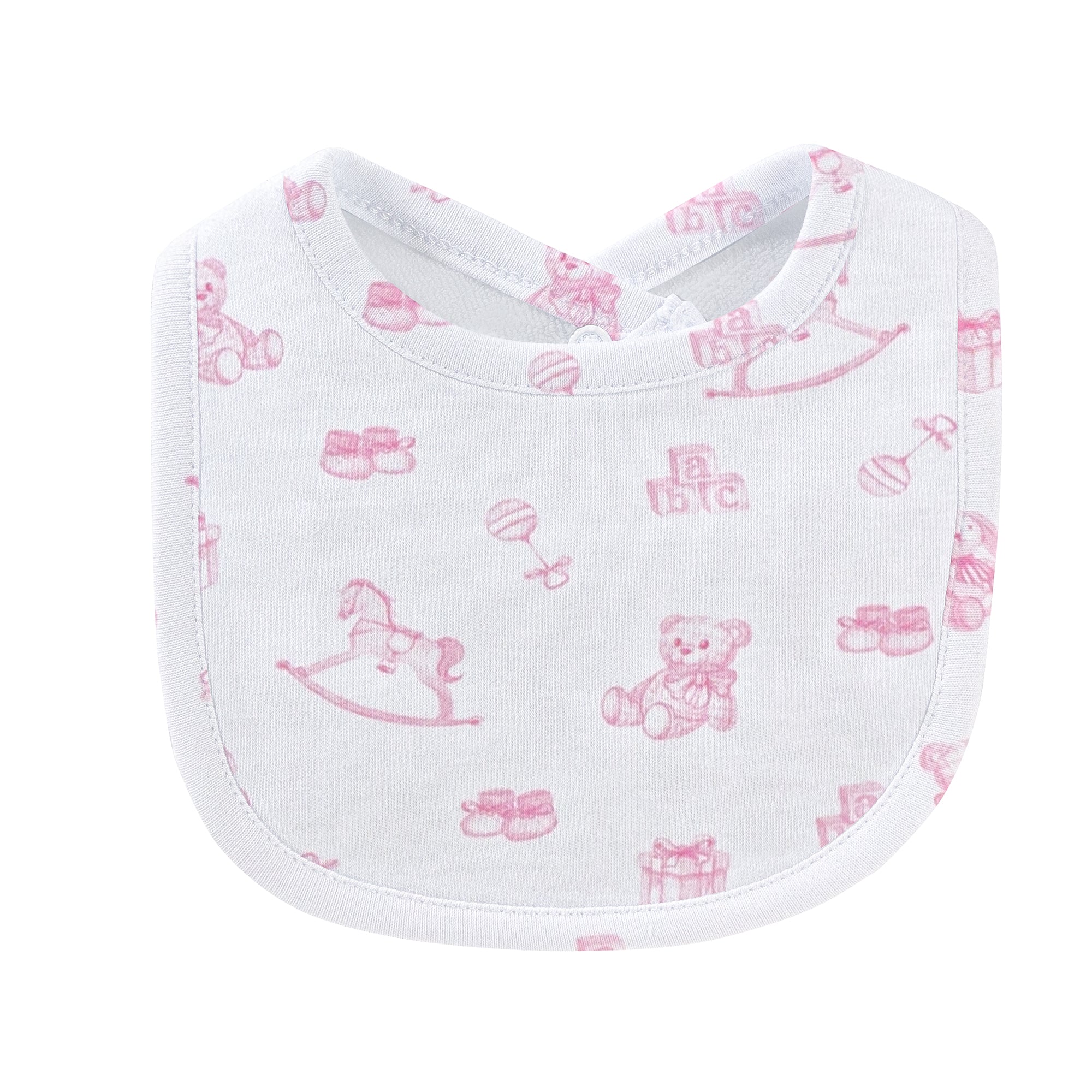 Tiny Baby Toys - Girl Printed Pima Bib