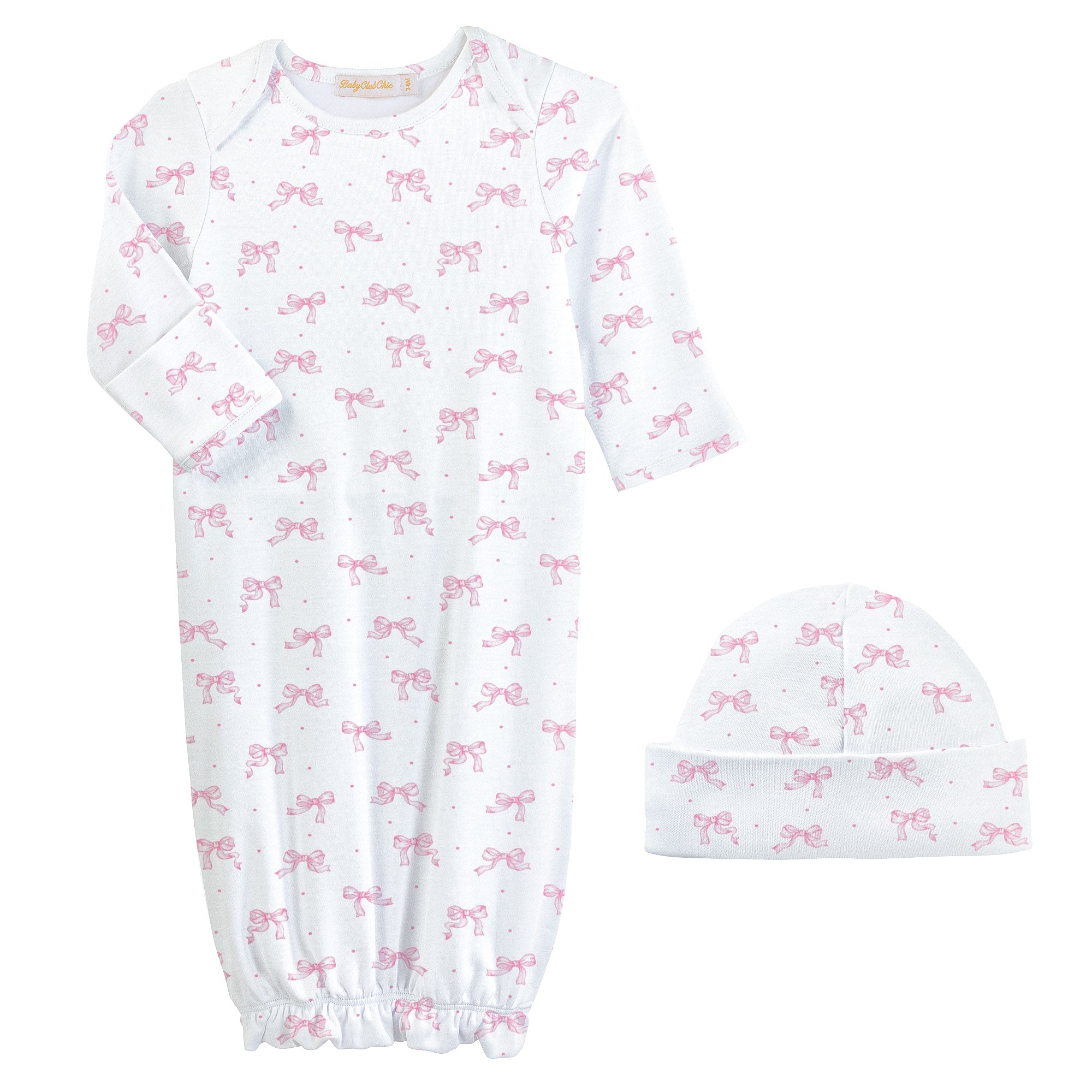 Tiny Pretty Bows Gown and Hat Set