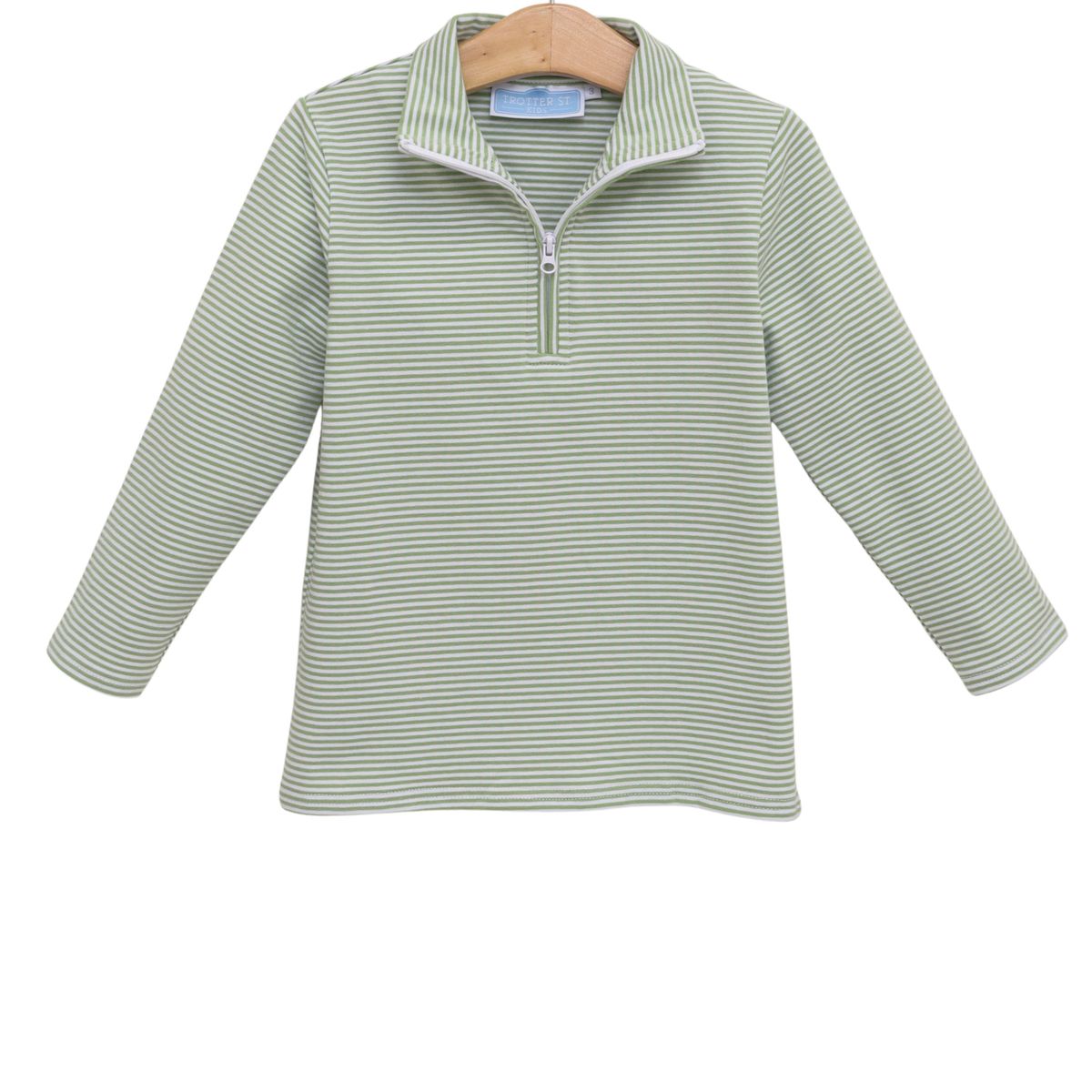 Tucker Pullover- Green Stripe