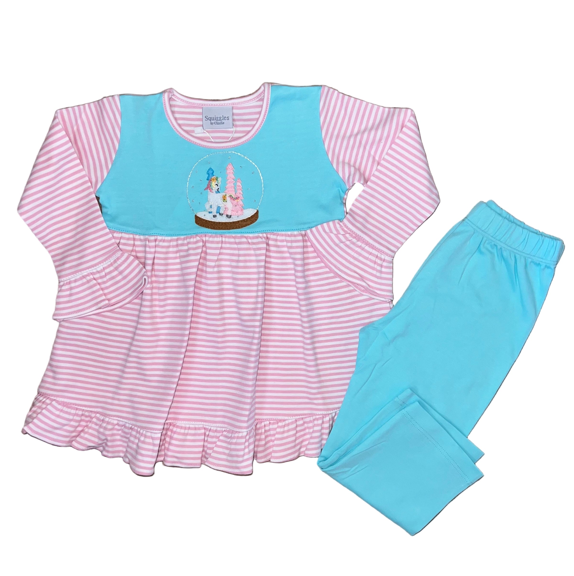 Unicorn Snow Globe Leggings Set