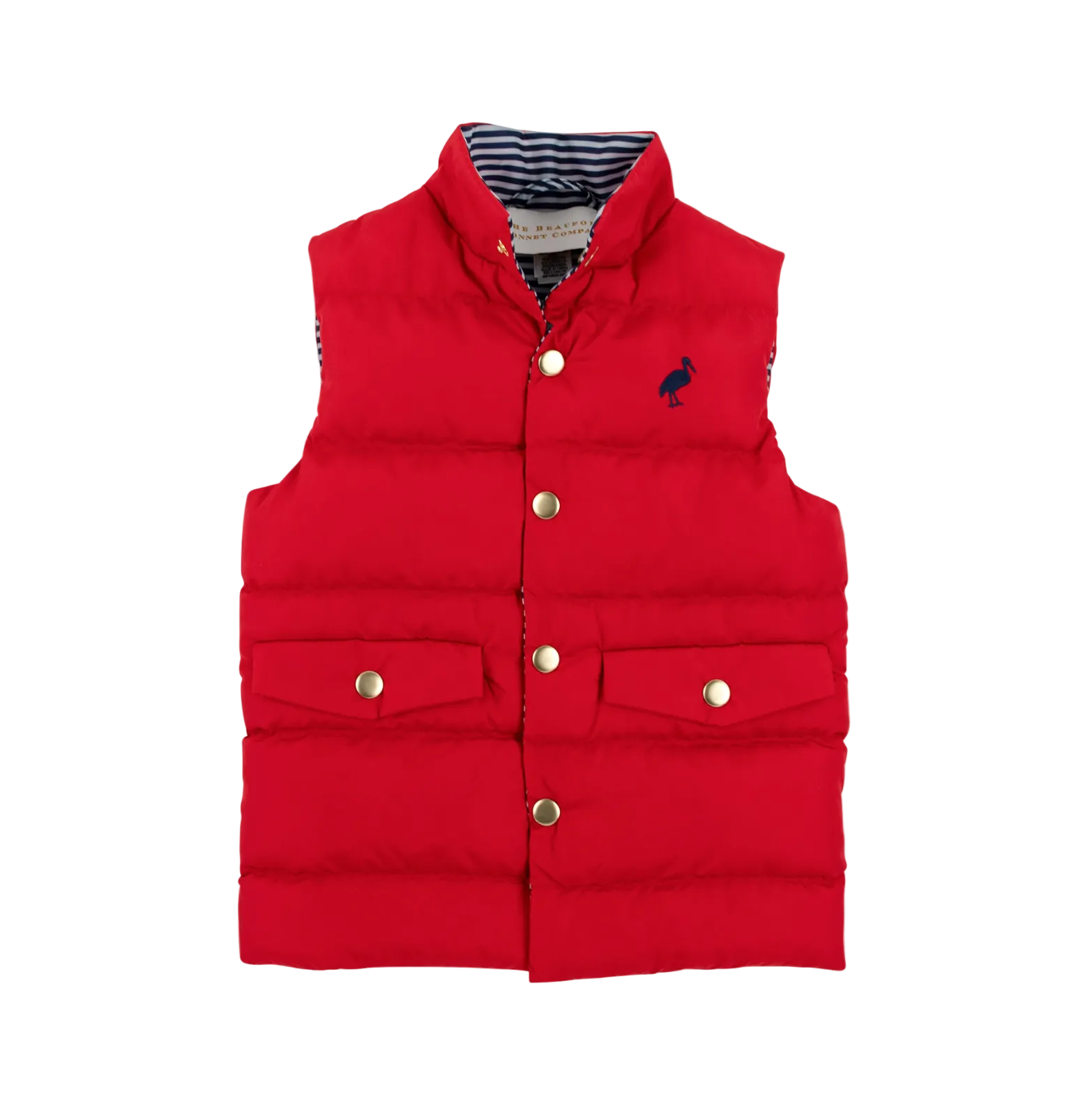 Vaughn Vest Richmond Red/Nantucket Navy Stripe