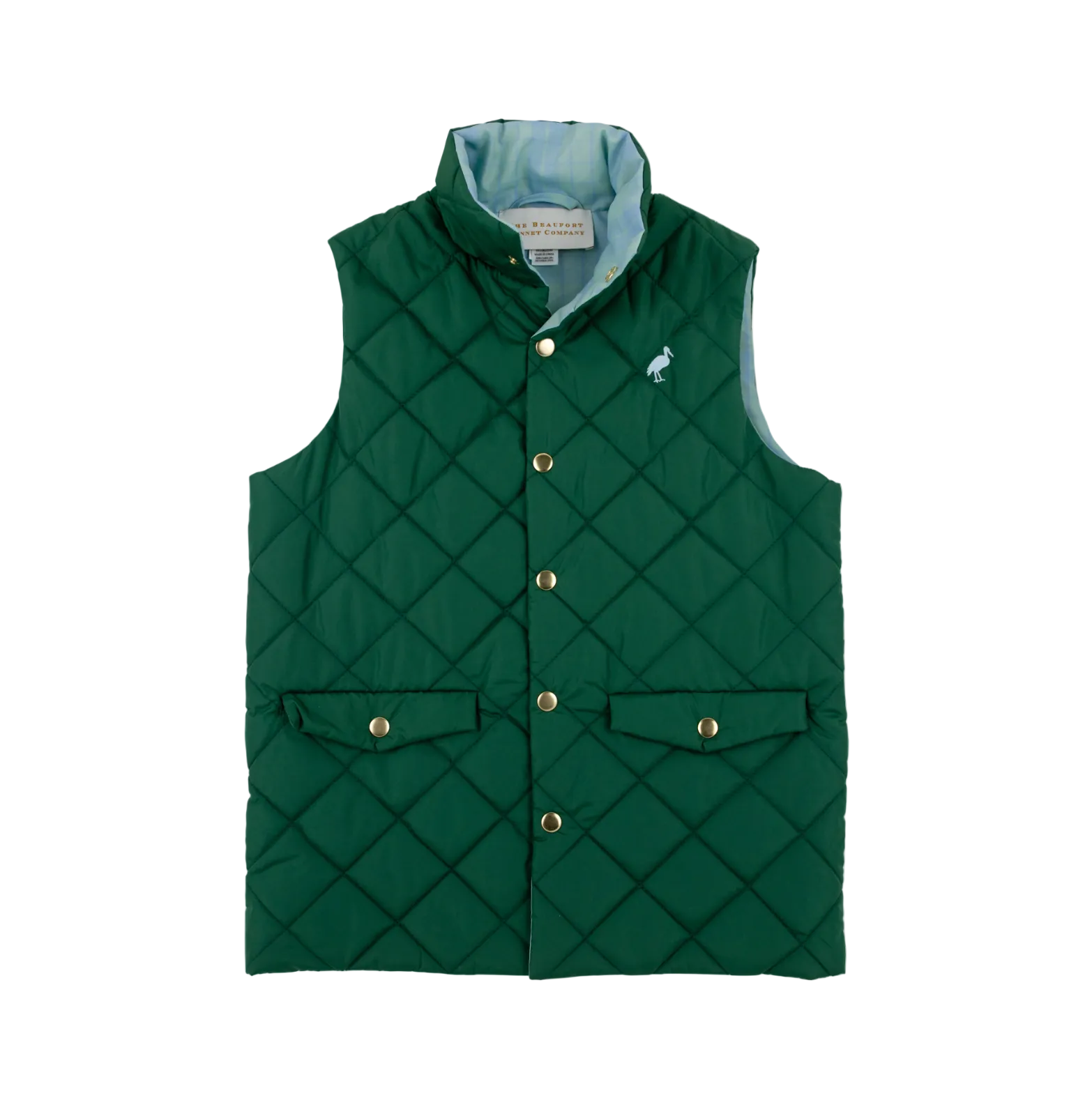 Vaughn Vest Saratoga Gate Green Audubon Park Plaid