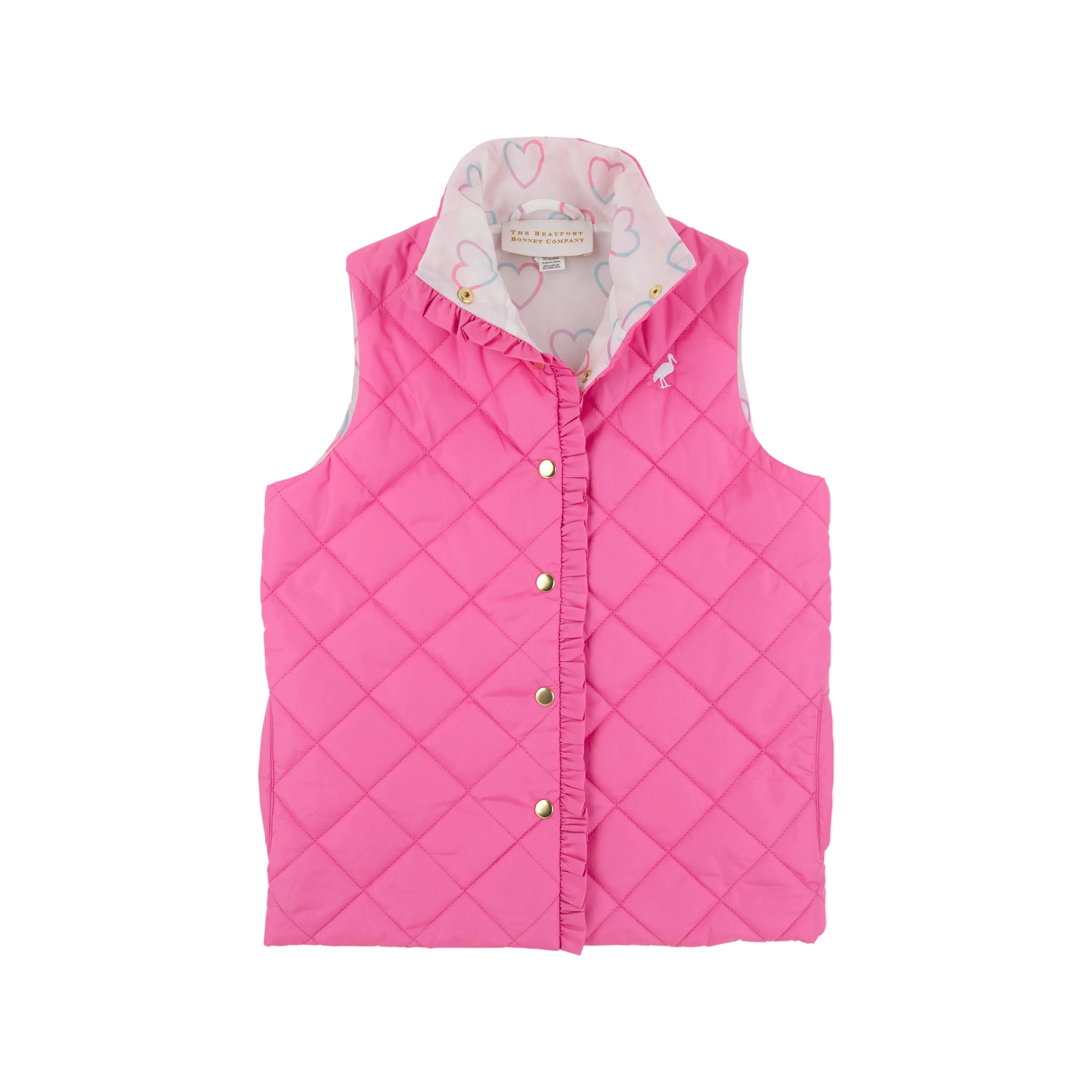 Vaughn Vest Winter Park Pink/Have a Little Heart