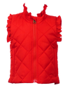 Vera Vest with Ruffles-Red