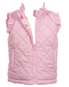 Vera Vest with Ruffles- Reversible Pink