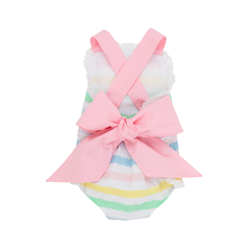 Wellington Wiggle Stripe/Pier Party Pink Sisi Sunsuit