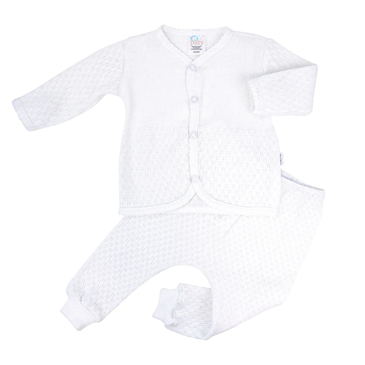 White Knit 2 Piece Legging Set