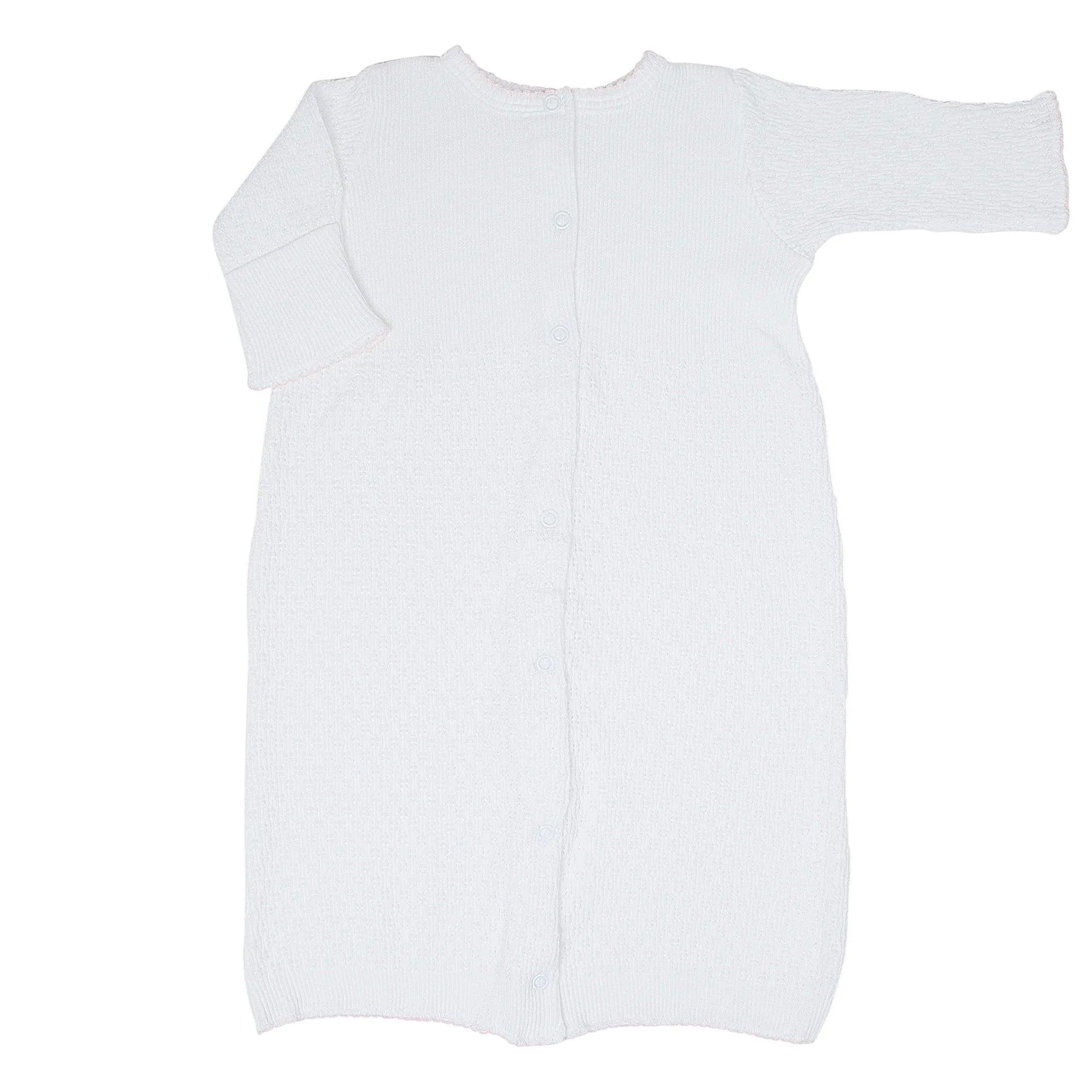 White Full Snap Gown