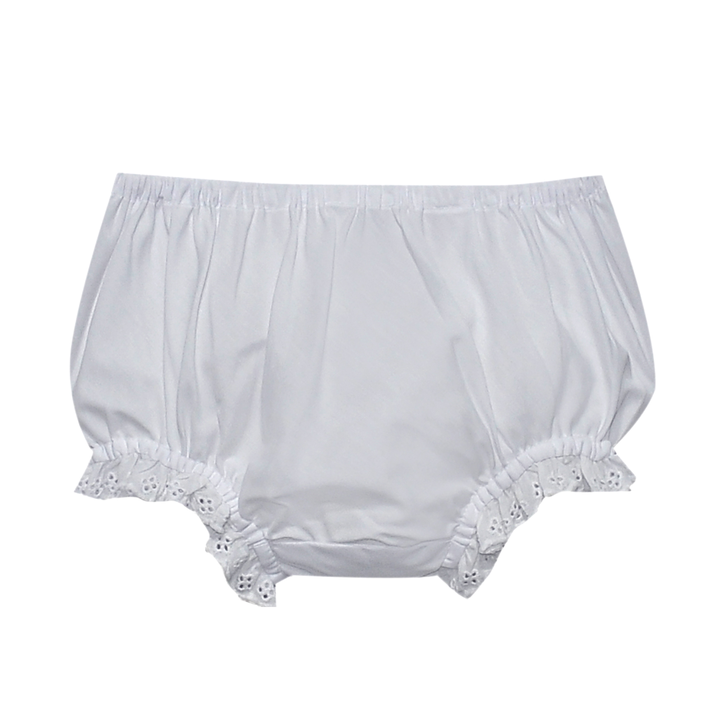 White Lily Diaper Cover-Eyelet