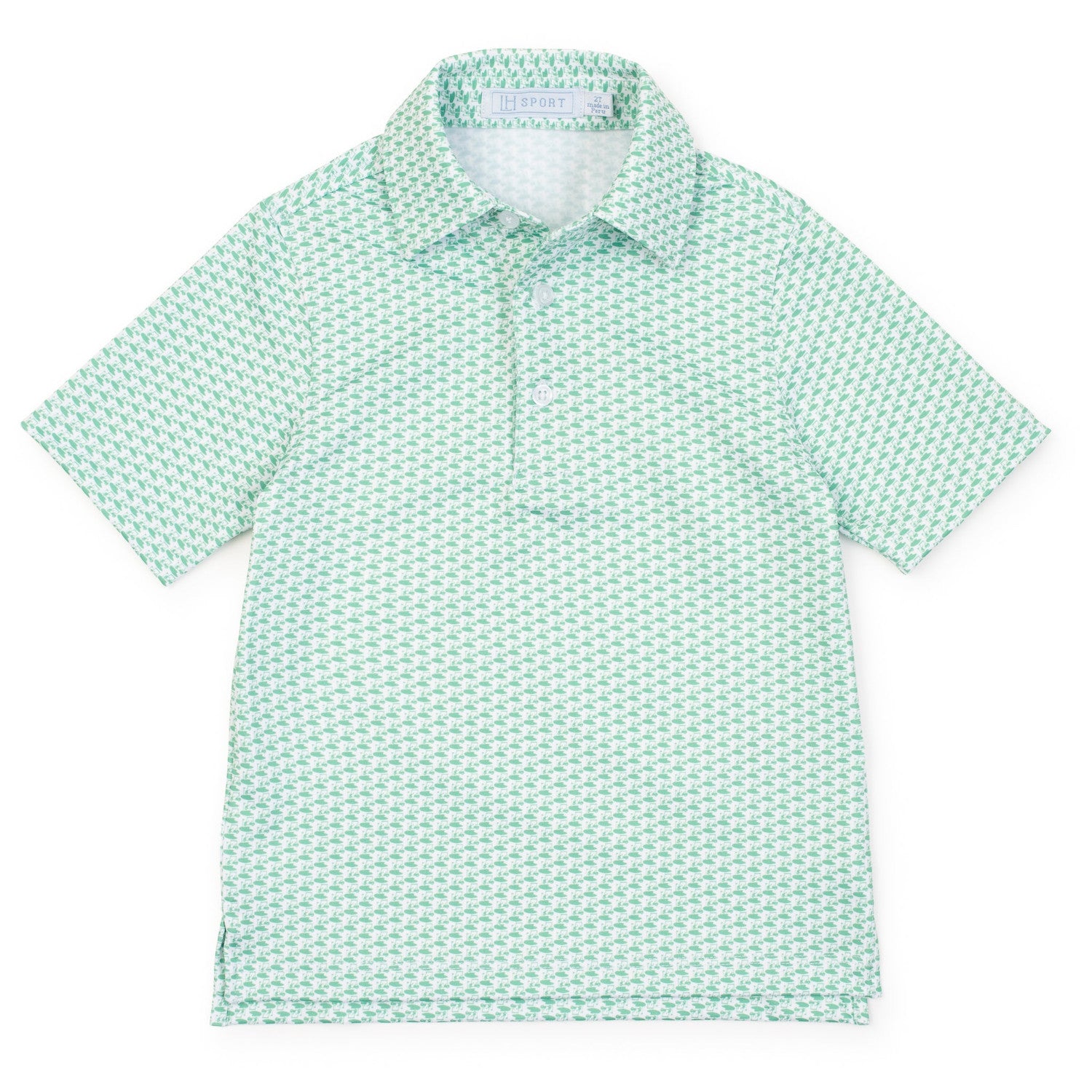 Will Boys' Performance Polo - Golf Tourney Classic Green
