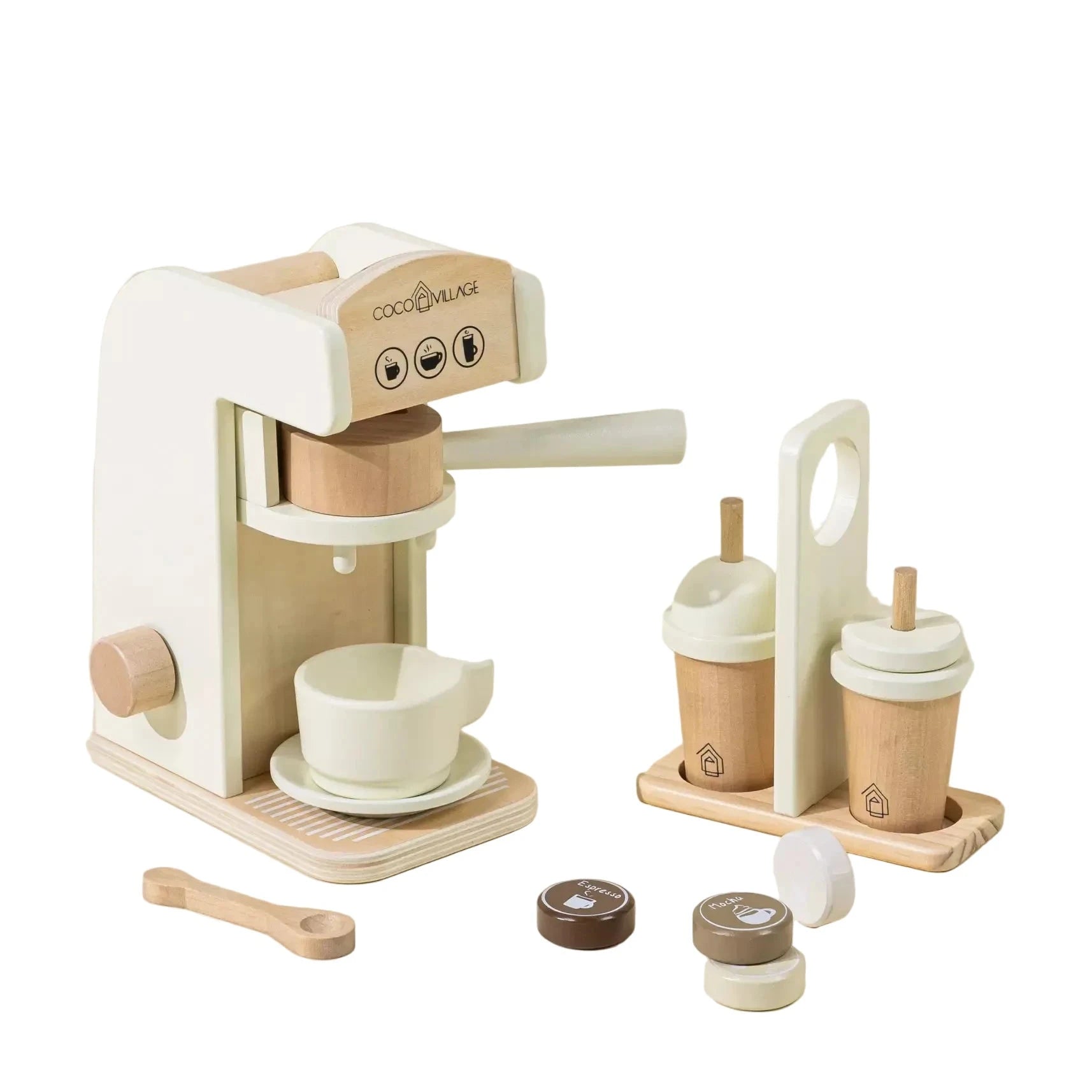 Wooden Coffee Maker Set