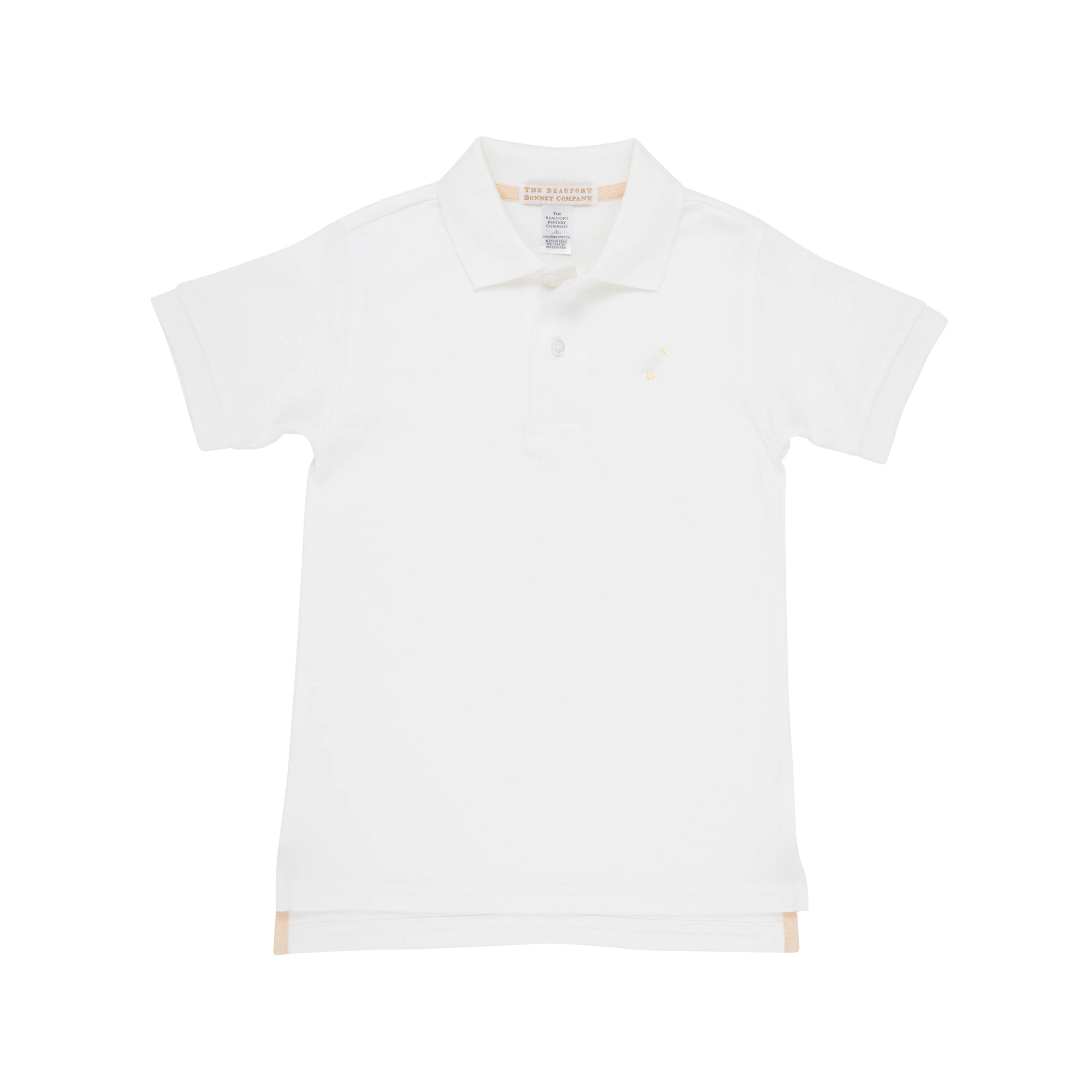 Worth Ave White- Prim and Proper Polo SS-Pima