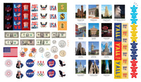 1,000 Stickers: USA