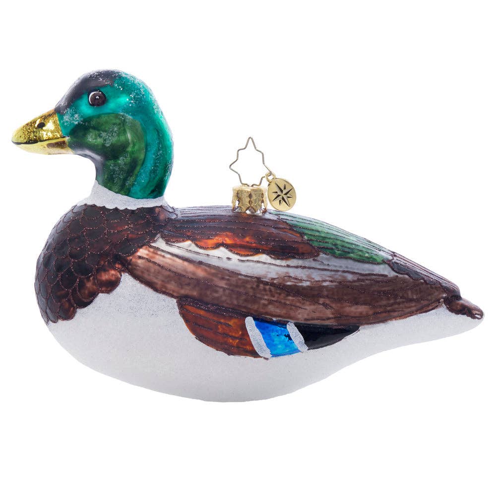 Holiday Glass Ornament – Majestic Mallard