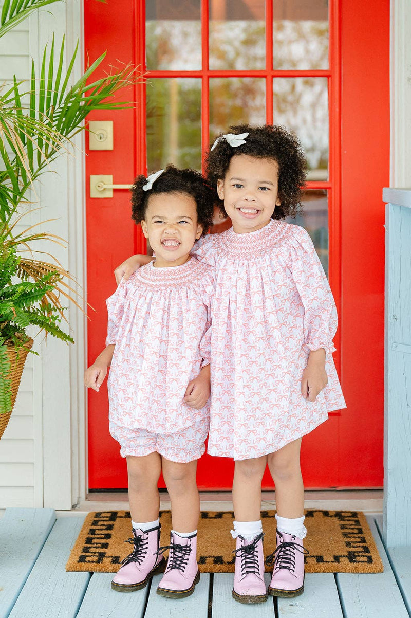 Bows Smocked Annabelle Bloomer Set