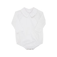 Worth Avenue White Peter Pan Collar Shirt - Pima Long Sleeve