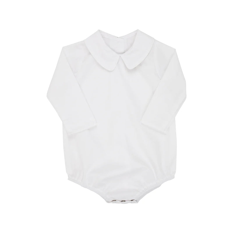 Worth Avenue White Peter Pan Collar Shirt - Pima Long Sleeve