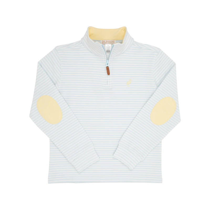 Buckhead Blue Stripe/Bellport Butter Yellow  Hayword Half-Zip