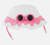White Pink Scallop Bucket Hat With Sunnies