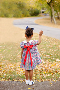 Potomac Plaid/Richmond Red Mary Dal Dress - Woven Yarn