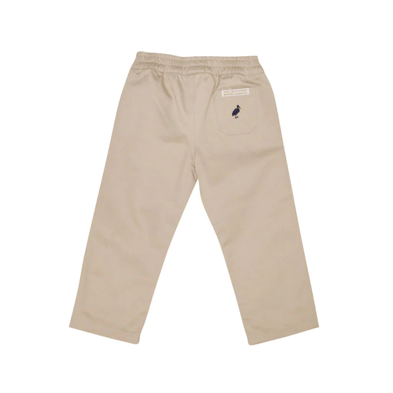 Keeneland Khaki/Nantucket Navy Sheffield Pants - Twill