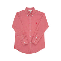 Richmond Red Mini Gingham/Richmond Red - Dean's List Dress Shirt