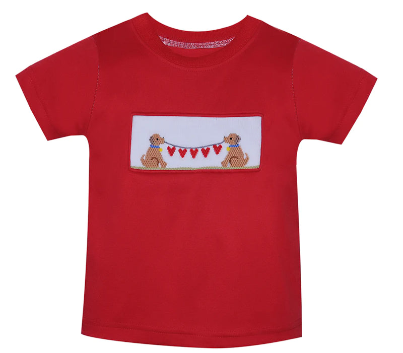 Red Valentine Puppy Shirt