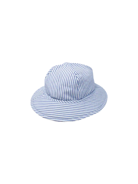 Beach Bucket Hat- Blue Pinstripe