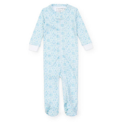 Blue Sandcastle Parker Footie