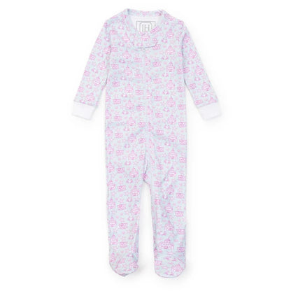 Pink Sandcastle Parker Footie