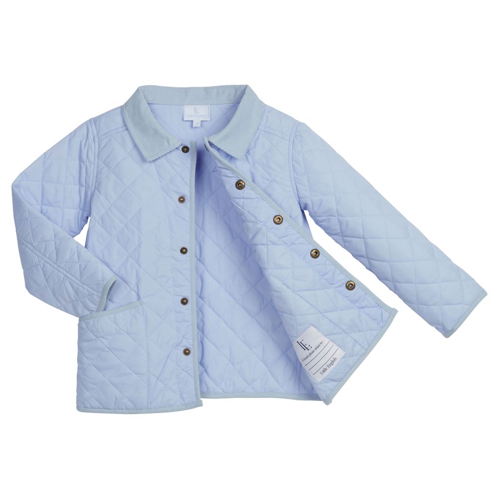 Classic Quilted Jacket Light Blue