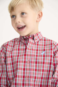 Deans List Dress Shirt Woodspoint Plaid/Barrington Blue