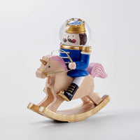 Rocking Horse Nutcracker - Blue