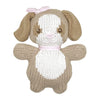 Dog Zubaby Knit Rattle - Pink: 5" Rattle