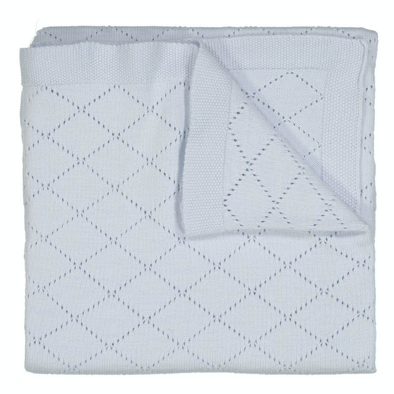 Diamond Pointelle Knit Blanket