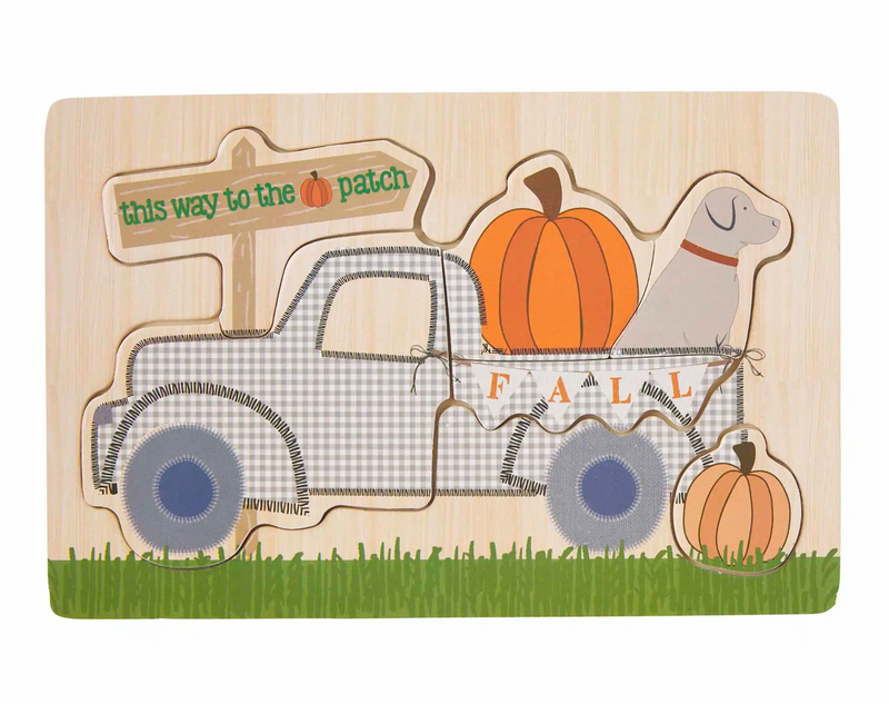 Mud Pie Pumpkin Patch Wood Puzzle
