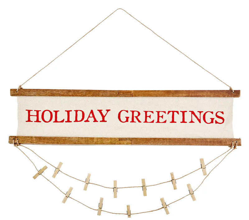 Mud Pie Reverse Holiday Photo Hanger