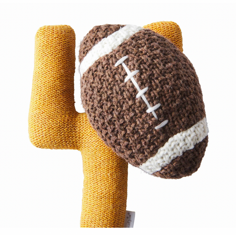 Football Knit Rattle