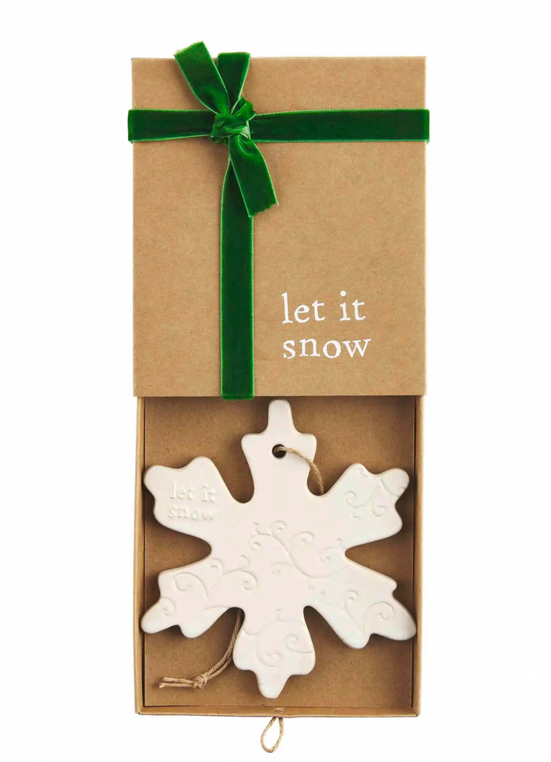 Mud Pie Snowflake Ornament