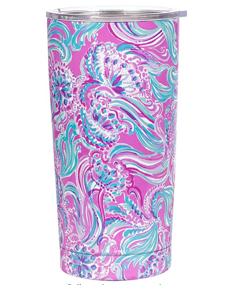 Lilly Pulitzer Stainless Steel Tumbler-Don't Be Jelly