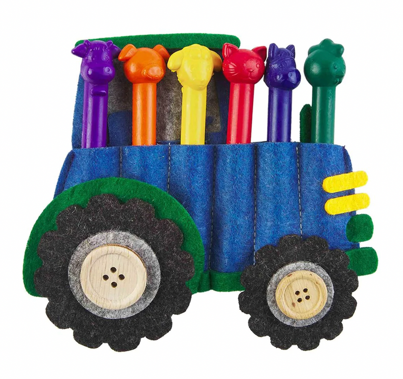 Tractor Crayon Holder