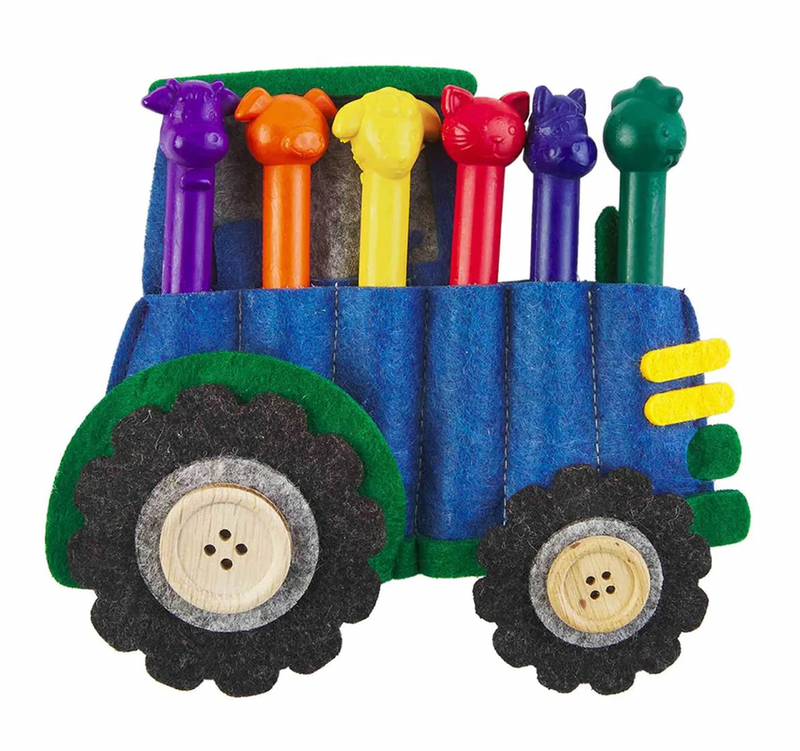 MudPie Tractor Crayon Holder