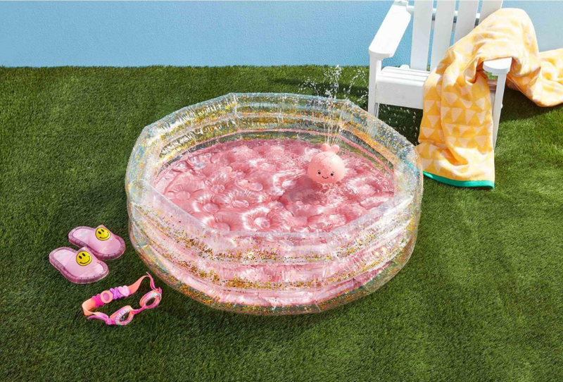 Pink Glitter Kiddie Pool