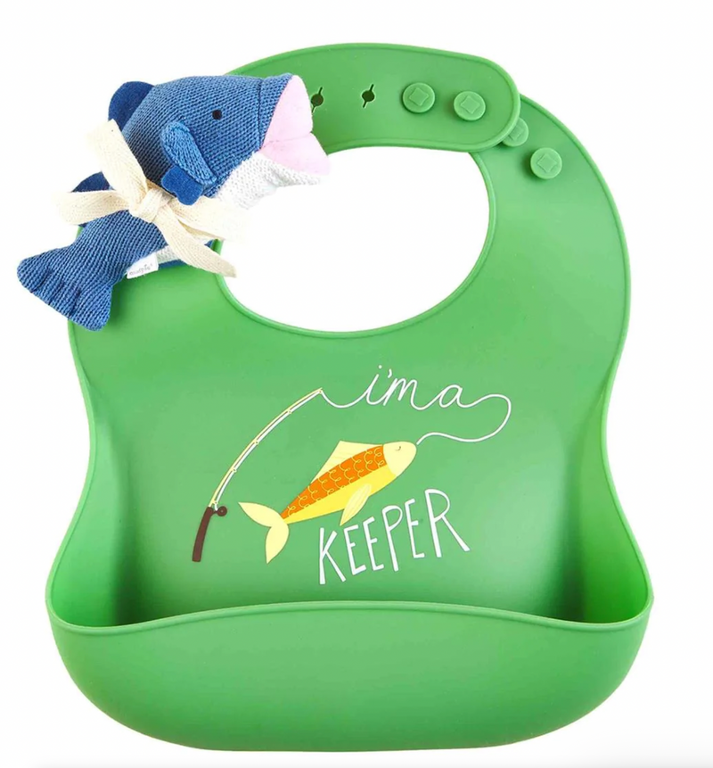 Fish Silicone Bib and Rattle