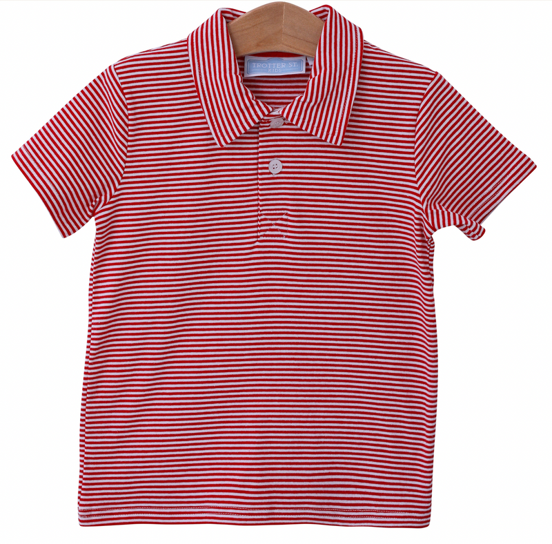 Henry Polo-Red Stripe