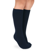 Smooth Toe Cotton Knee High Socks 2 pair pack