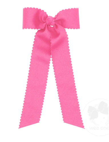 Medium Scalloped Streamer Bow