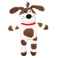 Mr. Woofers the Hand-Knit Dog Doll: 7" Rattle